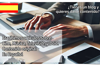 write for your blog in spanish
