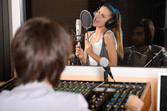 be your female edm vocalist, country singer, rock vocalist, custom vocals, pop