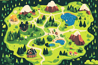 design great map in quality vector illustration