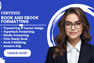 do ebook formatting, ebook design, paperback, book formatting, publish on amazon