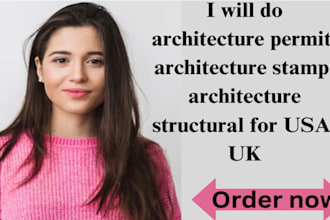 do architecture permit, architecture stamp, architecture structural for USA an