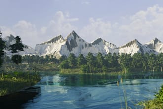create blender 3d realistic environment
