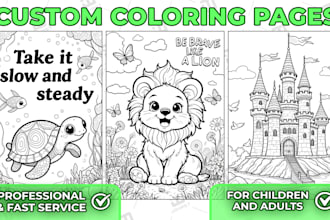 create custom coloring pages for kids and adults