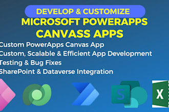 create and customize  powerapps canvas app