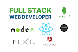develop full stack web app using reactjs, nodejs and mongodb