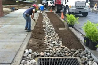 provide stormwater management, plumbing, and landscape design in tx, ca, wa, fl