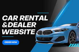 design car rental website landing page chauffeur booking taxi booking website