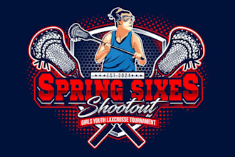 create exclusive and marvelous lacrosse logo design