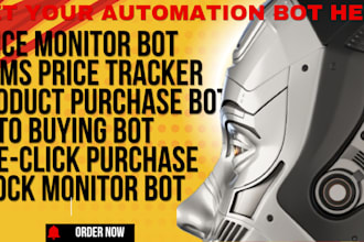 develop price error bot, price monitor bot, price checker bot, price bot