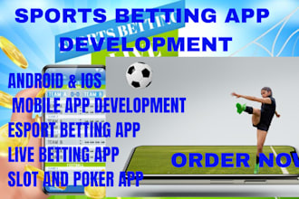 build sport bot app,crypto sport app, tournament app,fantasy bet app, slot,poker