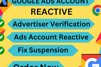 fix google ads suspension, reactive suspended ads account