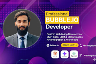 develop bubble io webiste bubble mvp bubble saas bubble app