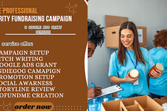 create, publish fundraising campaign, charity campaign, gofundme google ad grant