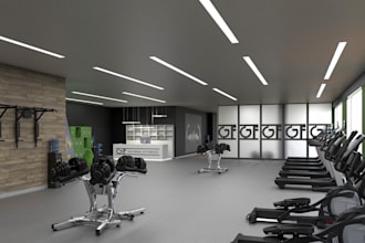 design and render your gym in 3d