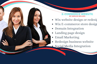 wix website design or build wix website, wix studio, figma to wix redesign