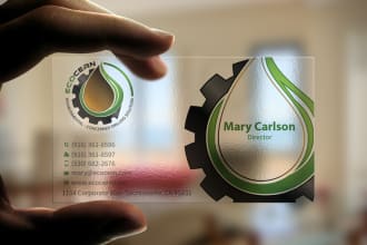 do business card design and clear business card design