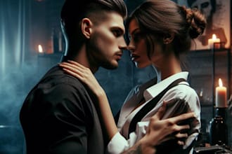 write thriller romance, erotic story, erotic fanfiction, nsfw erotic story, sfw