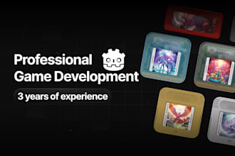 develop high quality 2d   PC game in godot for you