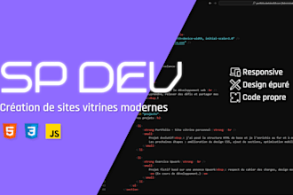 create a custom onepage website with HTML, CSS, and javascript