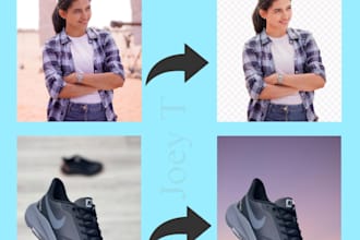remove or customize photos backgrounds professionally