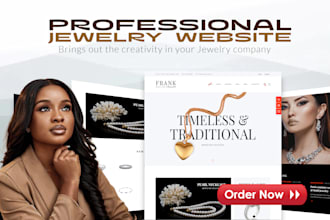 design jewelry website for your business, jewelry shopify store