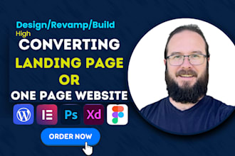build a high converting landing page or one page website with elementor pro