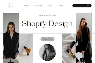 shopify store design development liquid promotion listing
