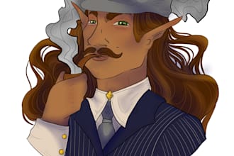 draw your dungeons and dragons character and or charactersheet