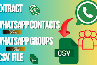 extract whatsapp contacts from whatsapp groups into CSV file