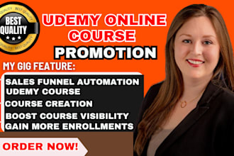 promote udemy online course, udemy course promotion enrollments course marketing
