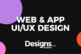 modern app and web UI UX design with prototypes