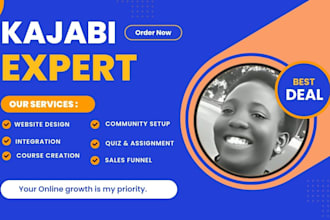 design a kajabi website, sales funnel, kajabi landing pages clickfunnels website