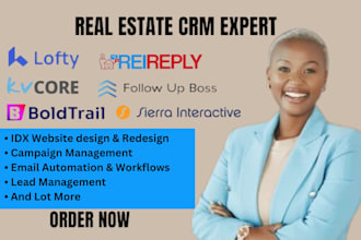 set up and automate your real estate CRM kvcore, chime, lofty, follow up boss