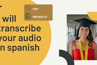 transcribe your audio in spanish