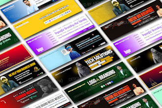 do social media and website covers or header design