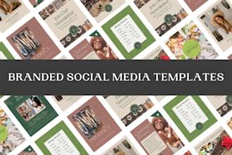 design your editable branded social media templates
