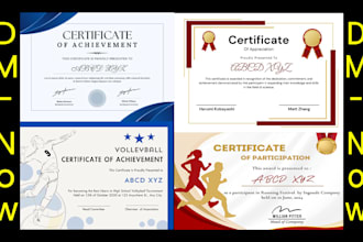 do certificate design, edit and flyer design in photoshop