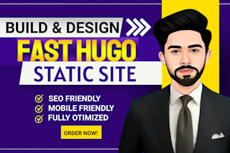 build a fast static website or static blog with hugo