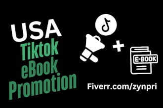 promote book ebook on my influencer tiktok booktok page ebook promotion