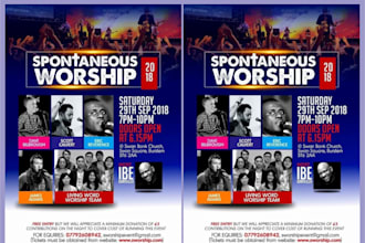 do amazing event flyer and poster
