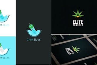 do custom cannabis weed logo design