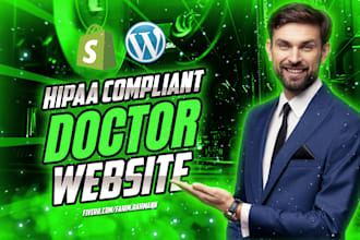 design a hipaa compliant doctor or medical website