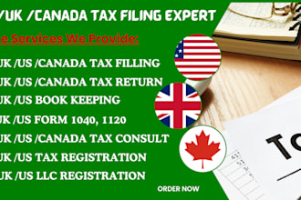 do US tax filing, US tax returns, llc tax, business tax 1120 cpa t1, t2