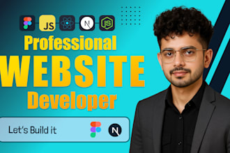 design and build a saas landing page website using next js