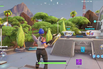 do any fortnite uefn map, roblox game map, zonewar, squid game map, red vs blue