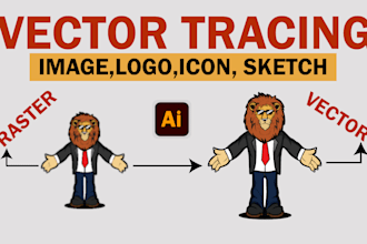 manual vector tracing, recreate logo, image to vectorize
