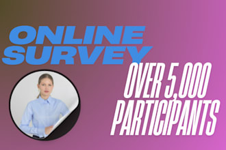 conduct your online survey with up to 5000 real respondents