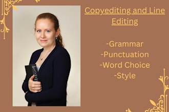 copy and line edit your novel