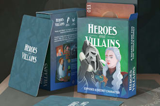 create card game design board game design game mockup board game box illustrator