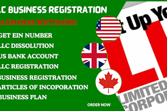 do US llc registration, dissolve llc, get ein number, itin, s corp, c corp